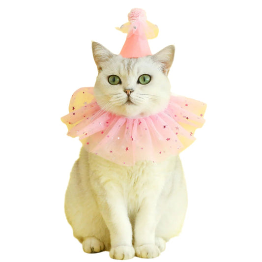Pet Birthday Hat Set Pink