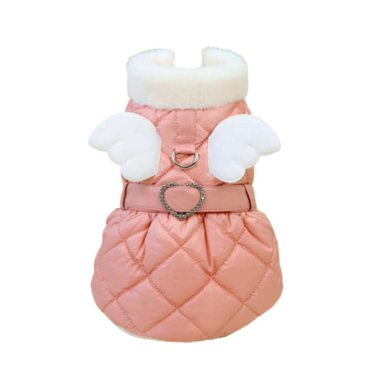 Pet Jacket Angel Wings Pink