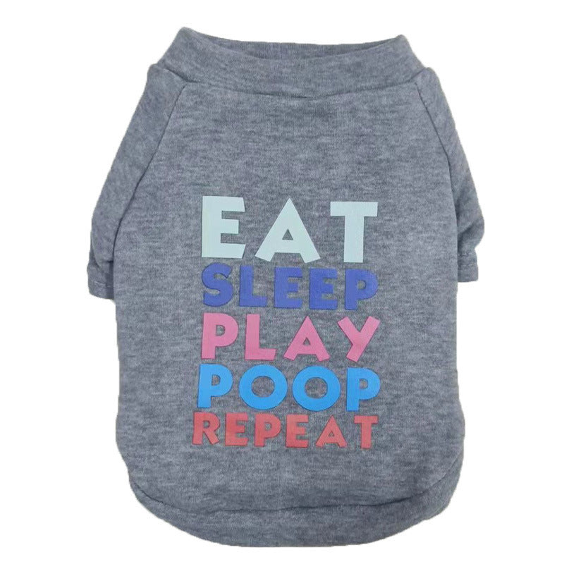 Pet T-shirt Funny Text Gray