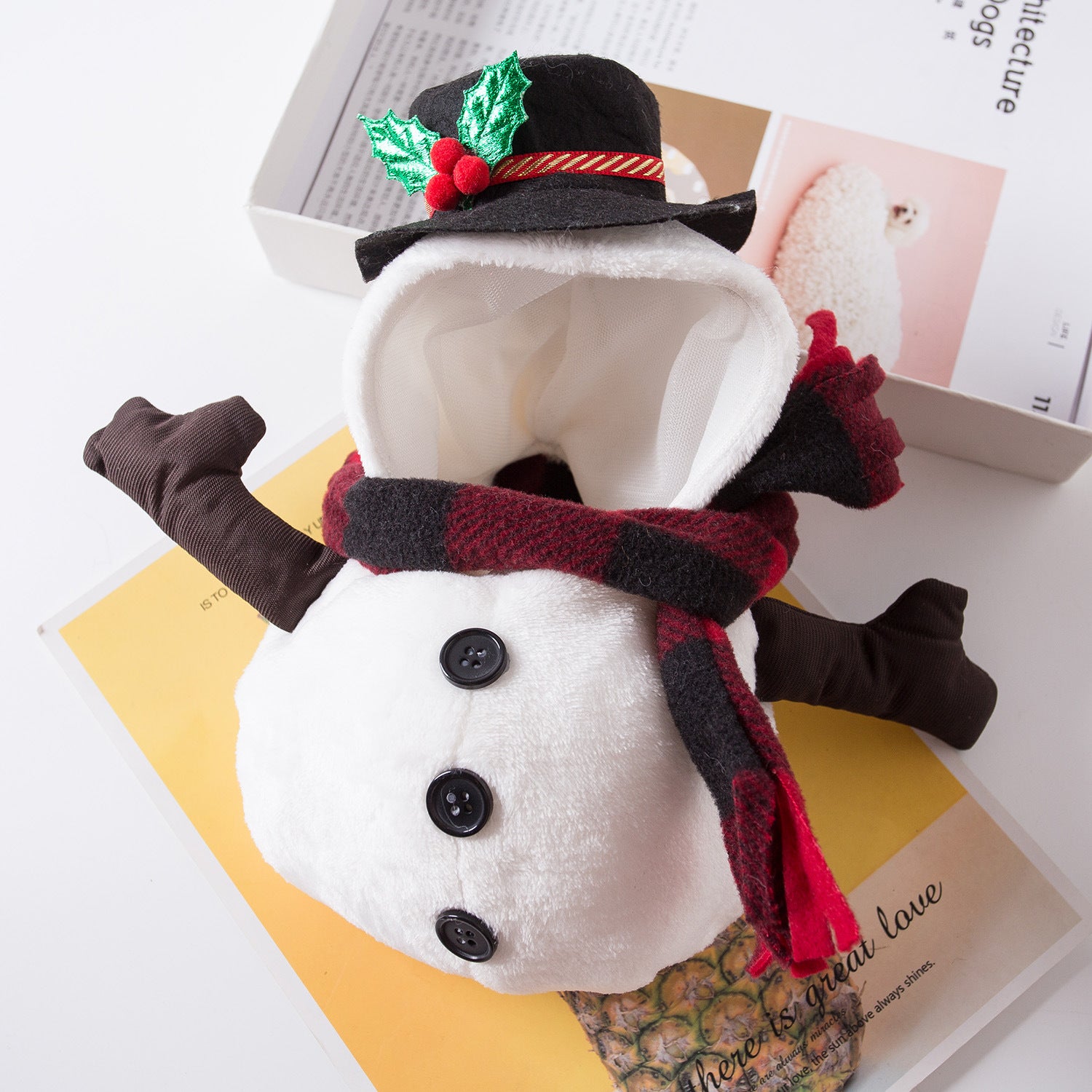 Funny Pet Costume Snowman 