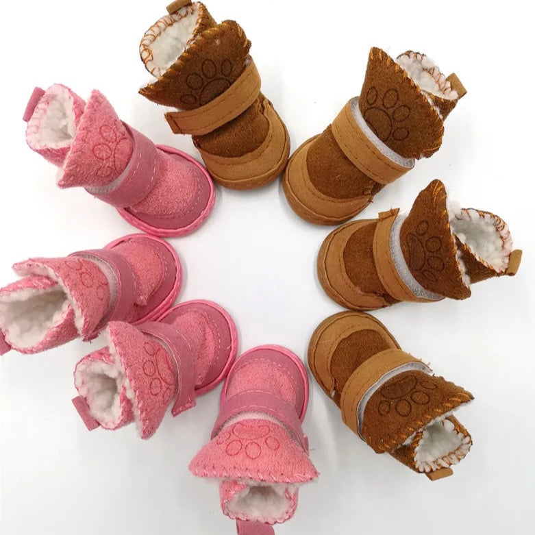Pet Shoes Warm Winter Booties