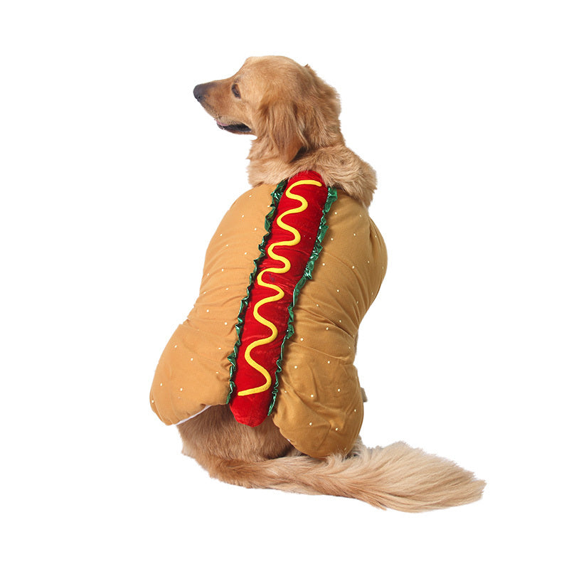 Funny Pet Costume Hot Dog