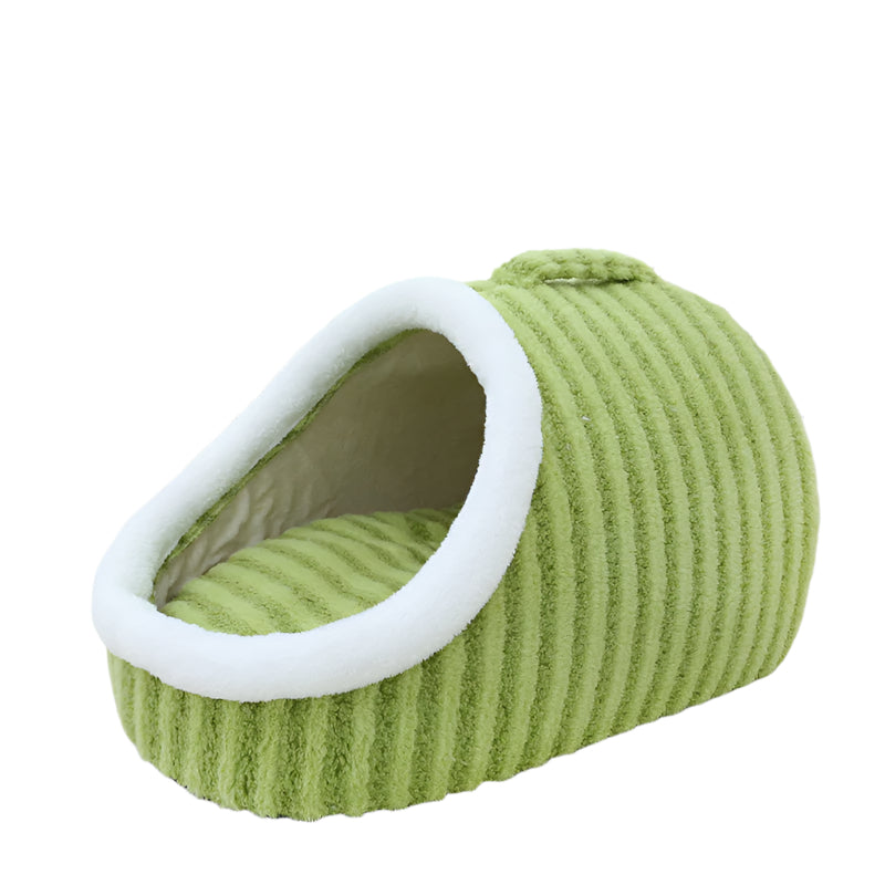 Pet Bed Striped Green