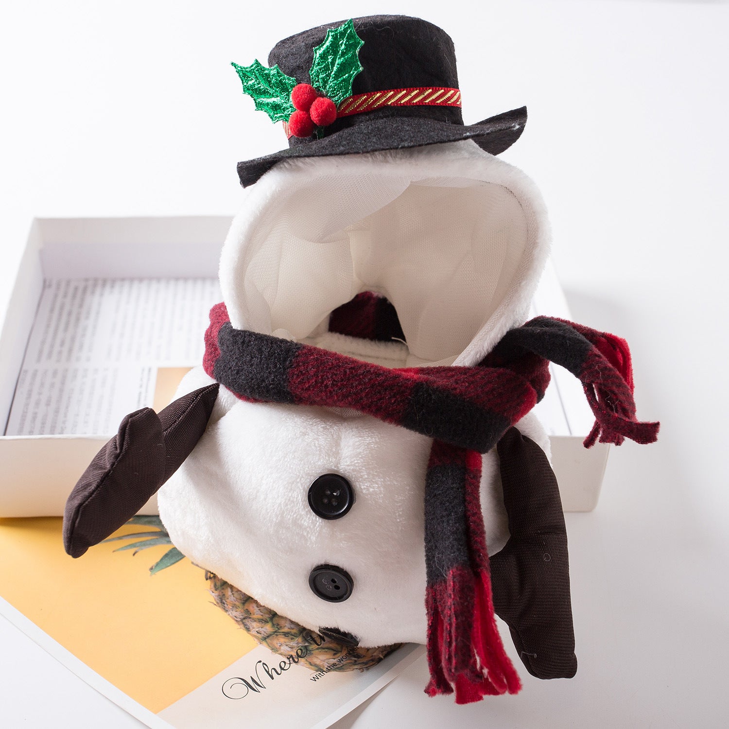 Funny Pet Costume Snowman 