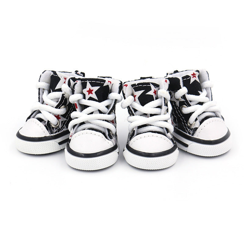 Pet Shoes Canvas Black