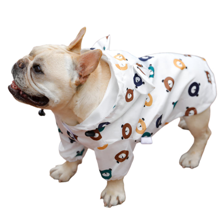 Pet Rain Coat Animal Print Bear