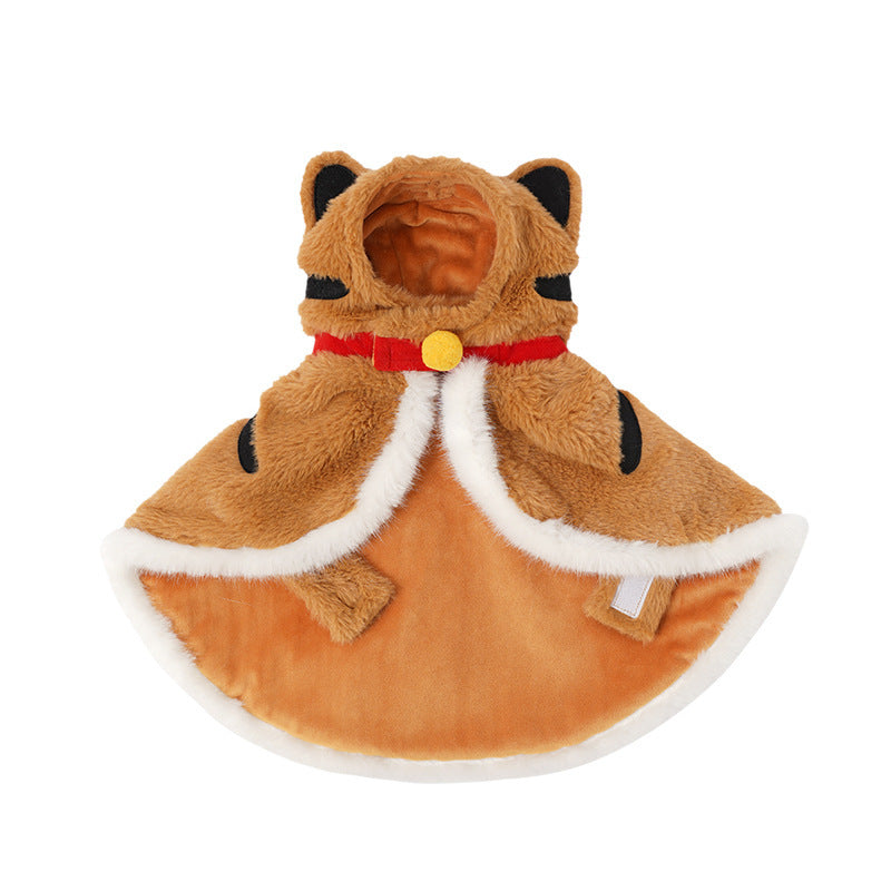 Funny Pet Costume Tiger Cape