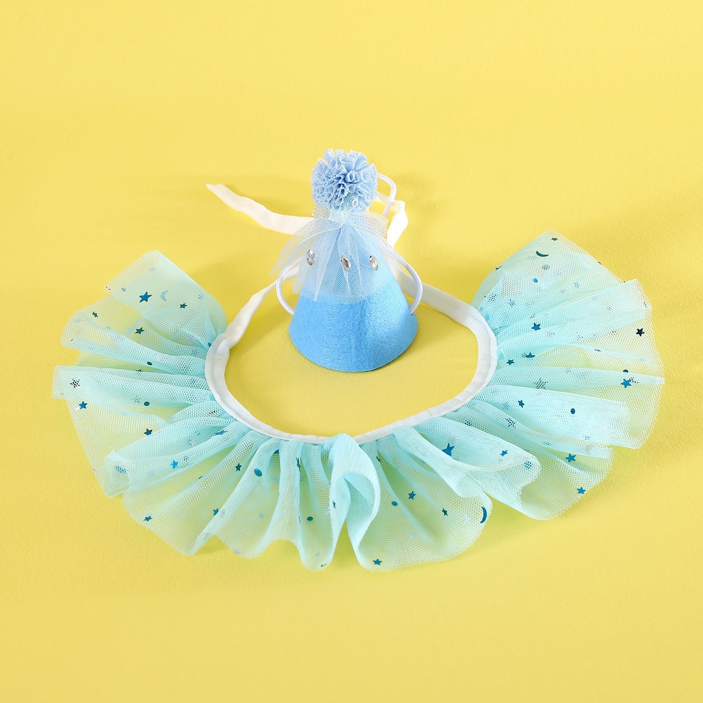 Pet Birthday Hat Set Blue