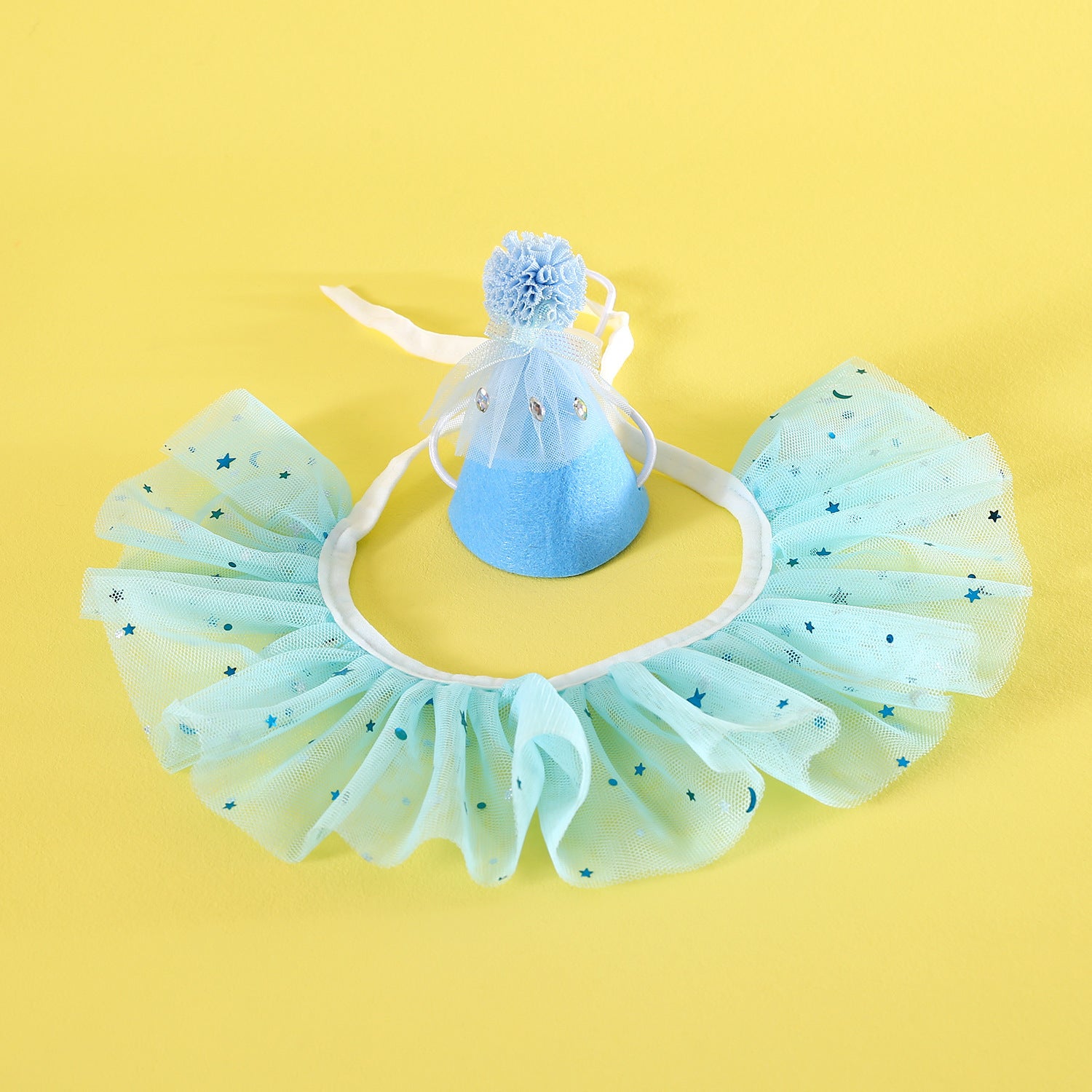 Pet Birthday Hat Set Blue