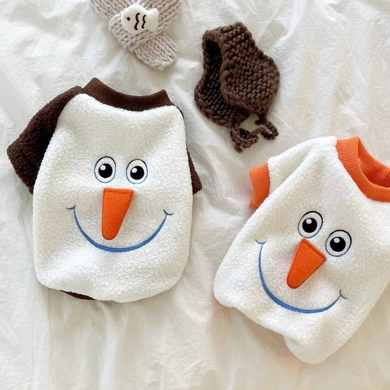 Pet Sweaters Snowman