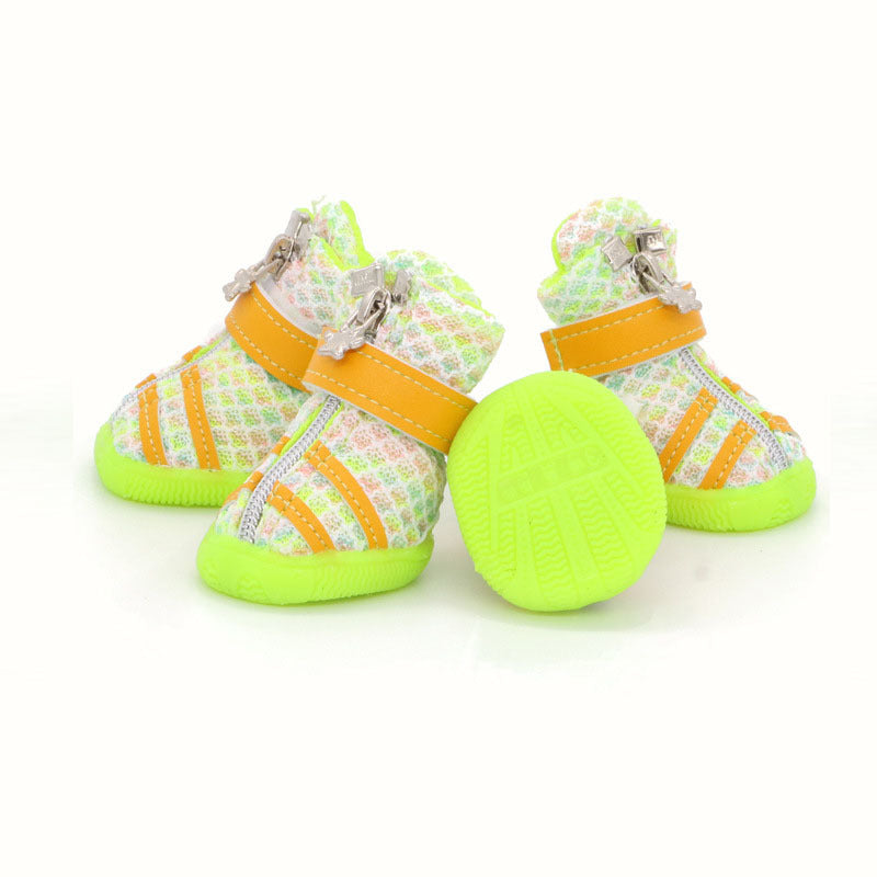 Pet Shoes Paw Charm Green
