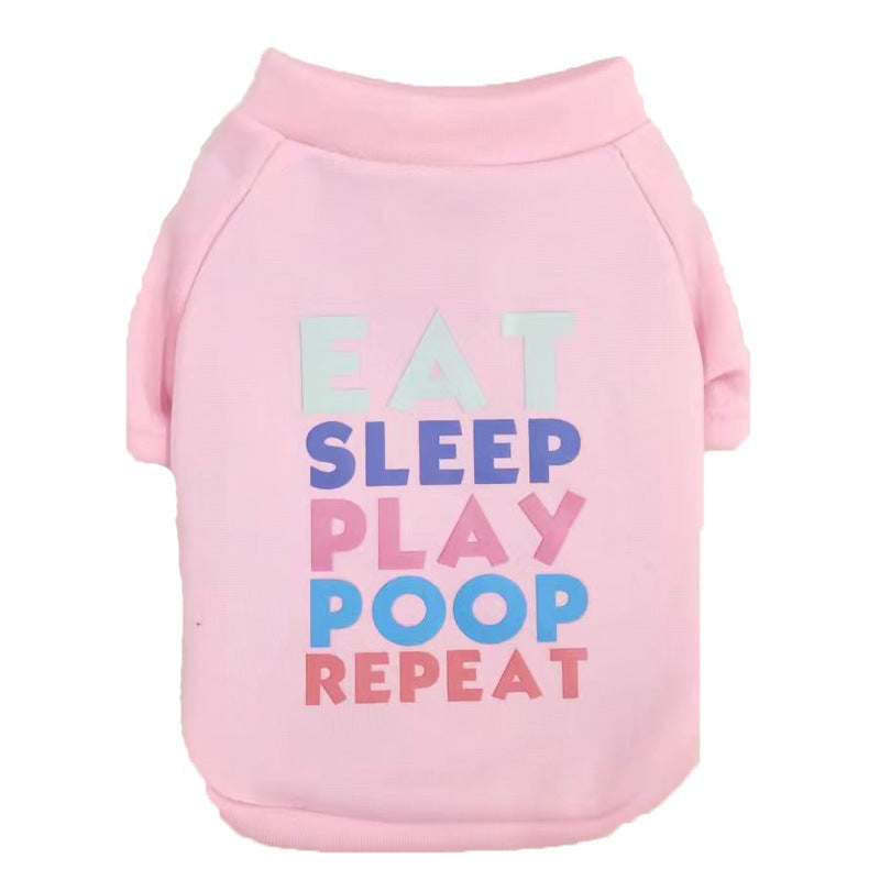 Pet T-shirt Funny Text Pink