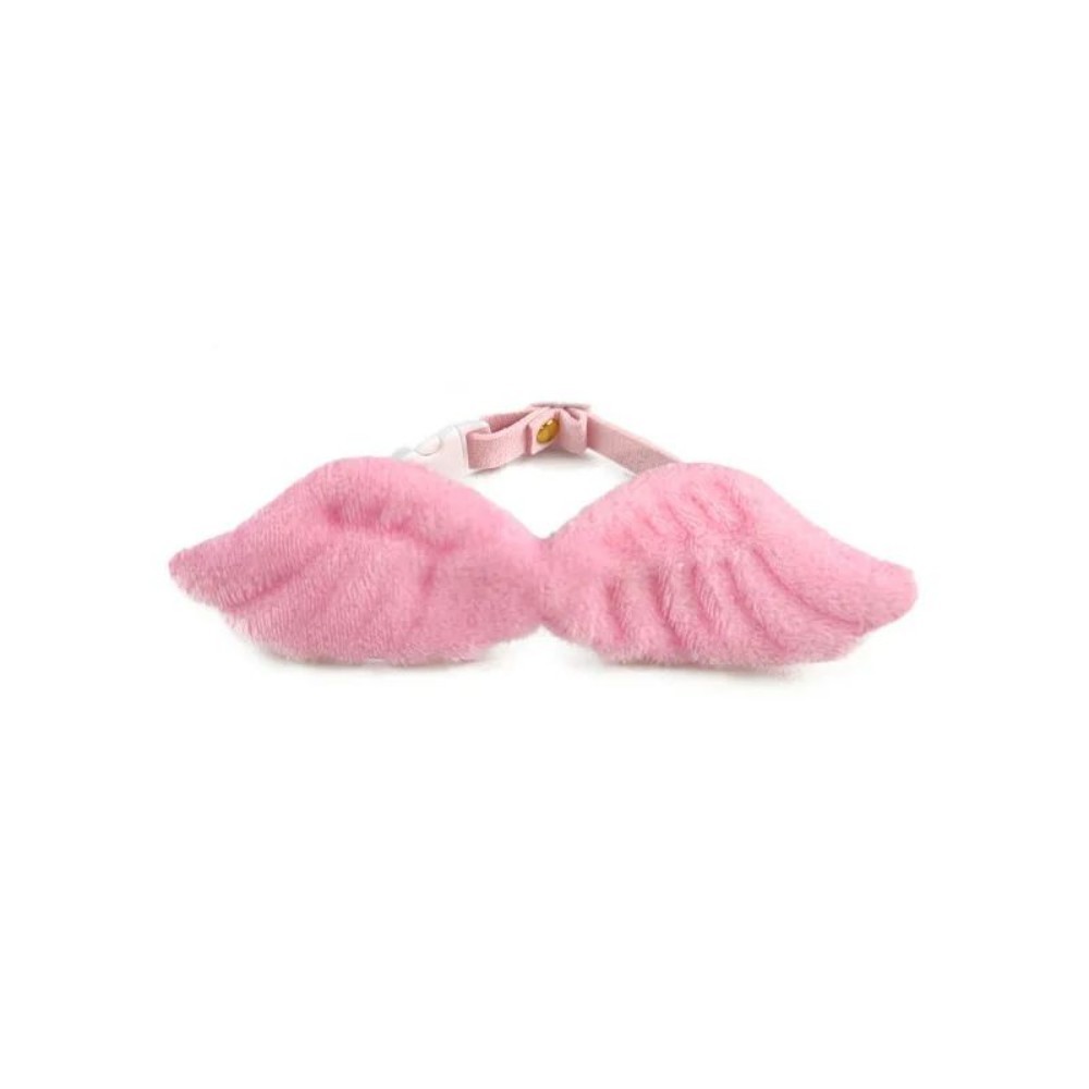 Pet Collar Angel Wings Pink
