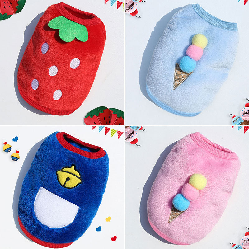 Pet Sweater Cute Fleece