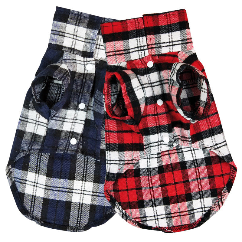 Pet Plaid Shirts