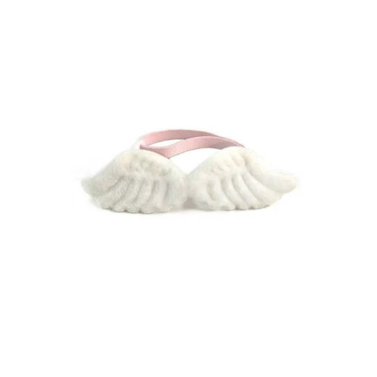 Pet Collar Angel Wings White