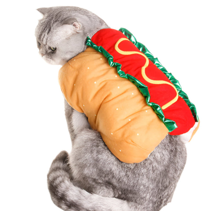 Funny Pet Costume Hot Dog