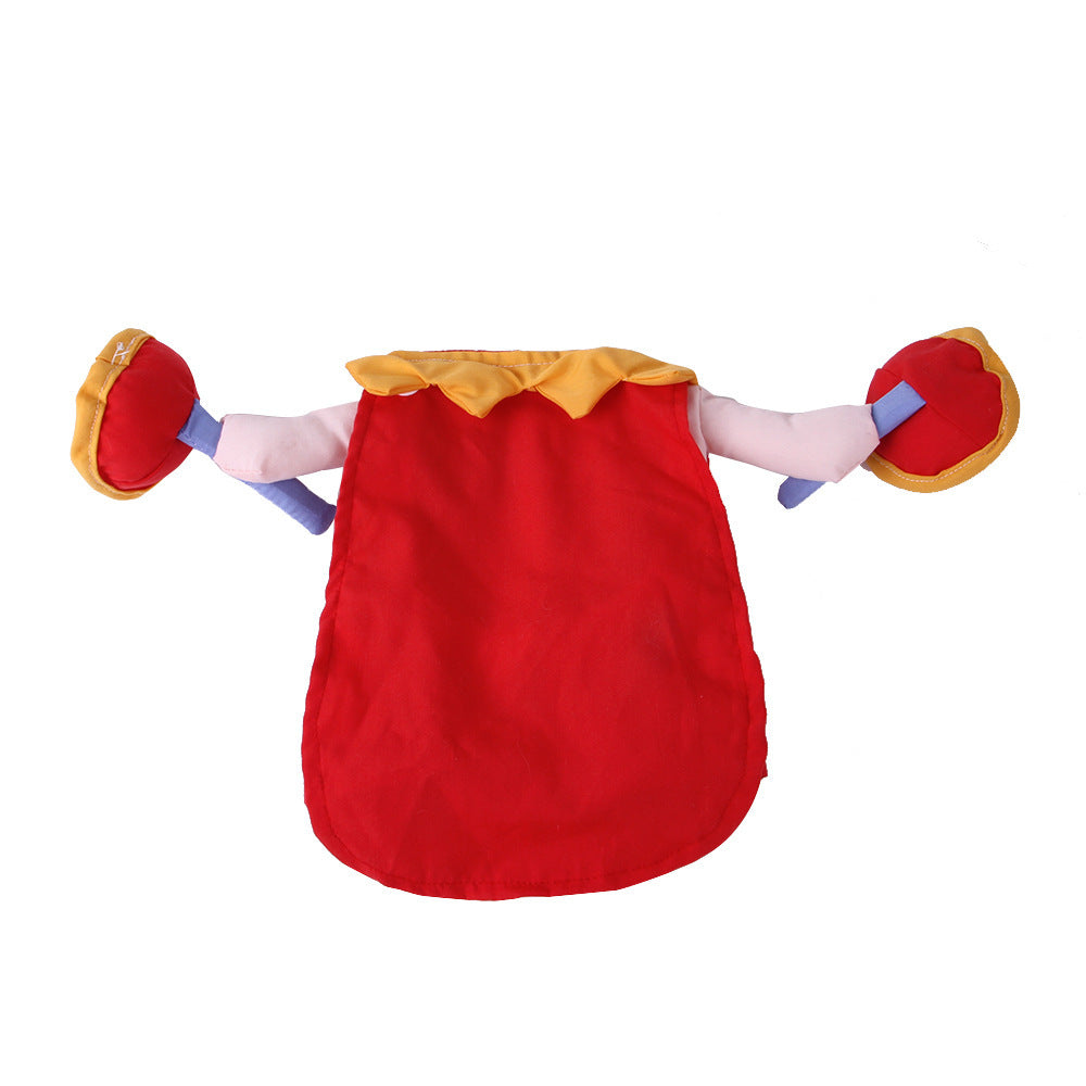 Funny Pet Costume Jester Hearts and Spades