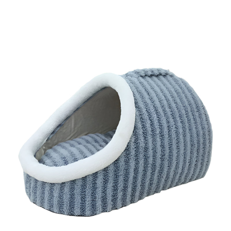 Pet Bed Striped Blue